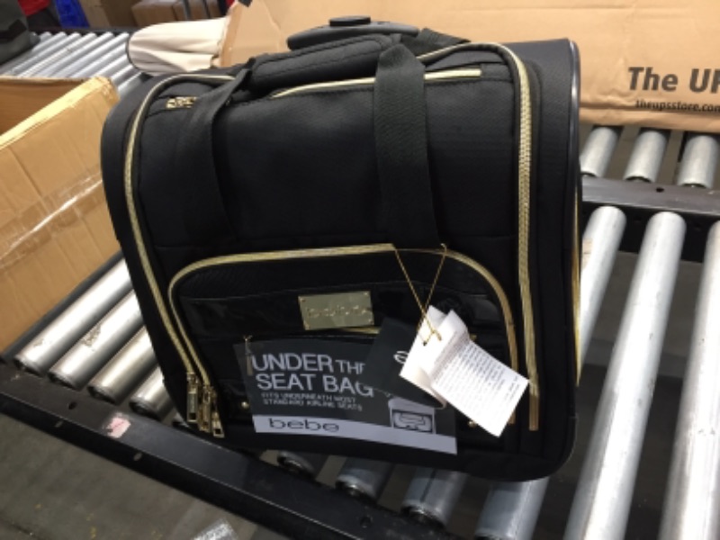 Photo 1 of Bebe Evans 15-Inch Underseat Luggage in Black