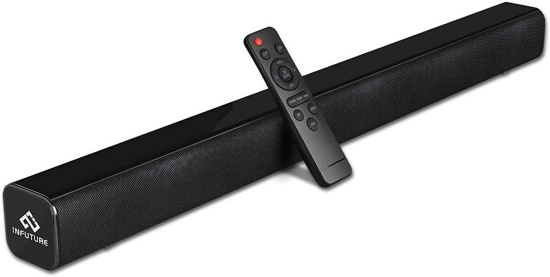 Photo 1 of Soundbar, Infurture B1 29-Inch TV Sound Bar with Subwoofer,Wired & Wireless Bluetooth 5.0 3D Surround Speakers,Optical/AUX/RCA/USB/HDMI Connection,Wall Mountable, Remote Contro Home Theater, Gaming
