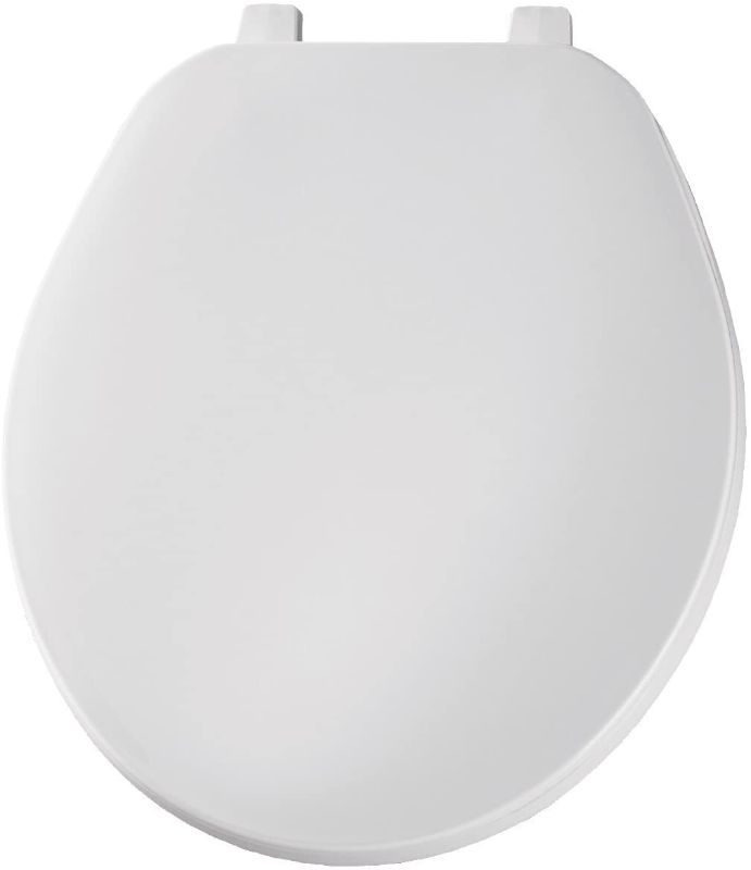 Photo 2 of BEMIS 70 000 Toilet Seat, ROUND, Plastic, White
