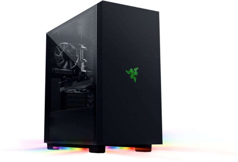 Photo 1 of Razer Tomahawk Mid-tower ATX Gaming Chassis with Razer Chroma RGB - Black
