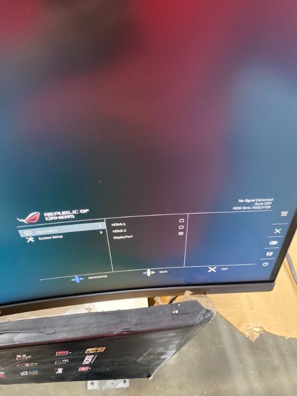 Photo 4 of Asus ROG Strix XG32VQR 31.5” Curved Gaming Monitor 144Hz 1440P FreeSync 2 HDR Eye Care with DP HDMI,Black
