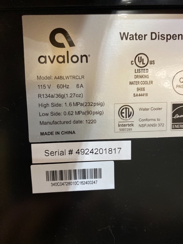 Photo 4 of Avalon 3 Temperature Water Cooler Dispenser