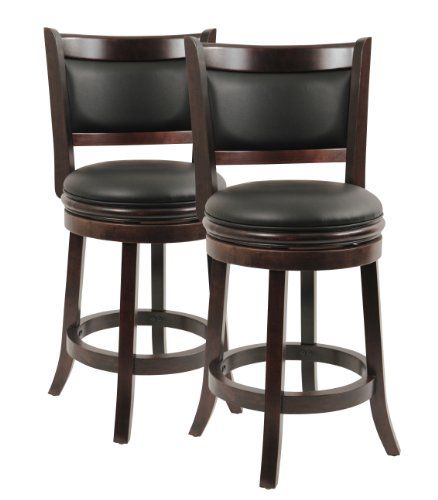 Photo 1 of Boraam 8824 Augusta Swivel Stool, 24-Inch, Cappuccino, 1-Pack...**PREVIOUSLY OPENED**, **NEVER USED**



