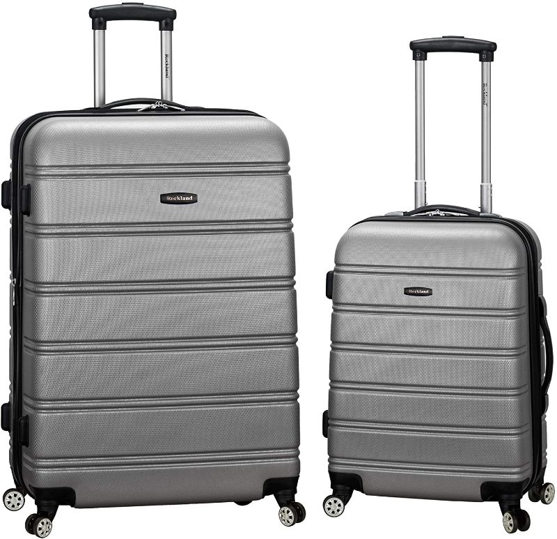 Photo 1 of *USED*
Rockland Melbourne Hardside Expandable Spinner Wheel Luggage, Silver, 2-Piece Set (20/28)
