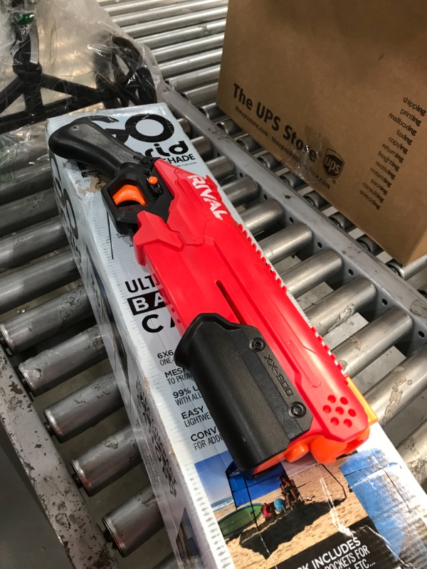 Photo 2 of *USED*
NERF Rival Takedown XX-800 Blaster -- Pump Action, Breech-Load, 8-Round Capacity, 90 FPS, 8 Official Rival Rounds -- Team Red
