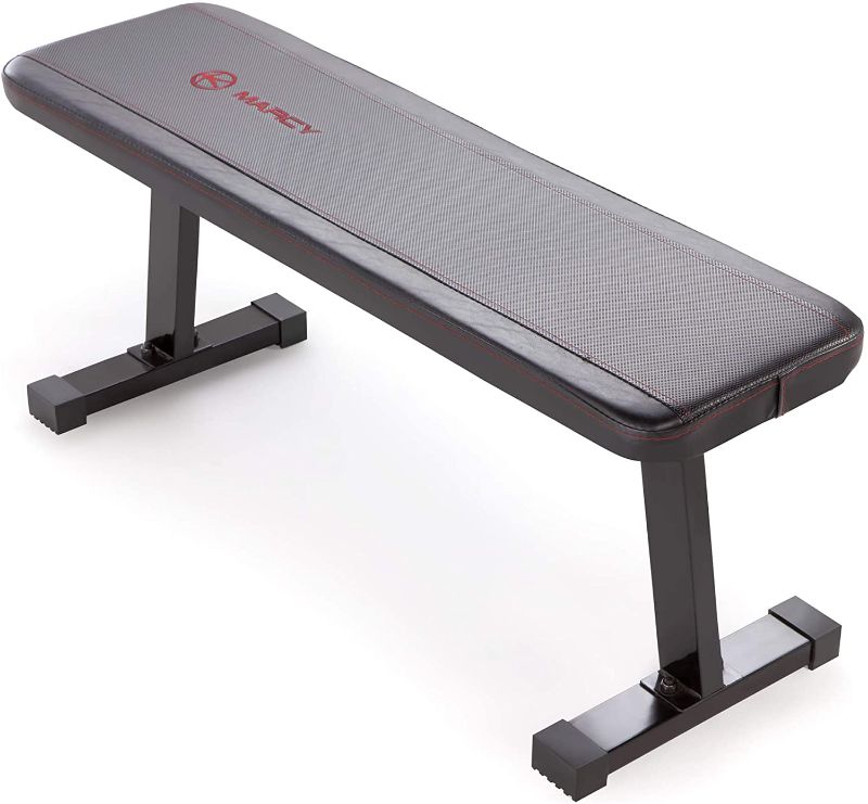 Photo 1 of *USED*
*MISSING a foot*
Marcy Flat Utility 600 lbs Capacity Weight Bench for Weight Training and Ab Exercises SB-315 , Black, 17 x 14 x 43.00 inches
