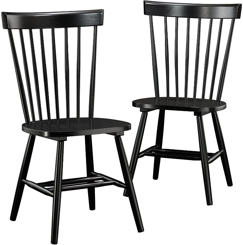 Photo 1 of *SEE notes*
Sauder New Grange Spindle Back Chairs, Black finish, L: 20.472" x W: 21.26" x H: 36.22"
