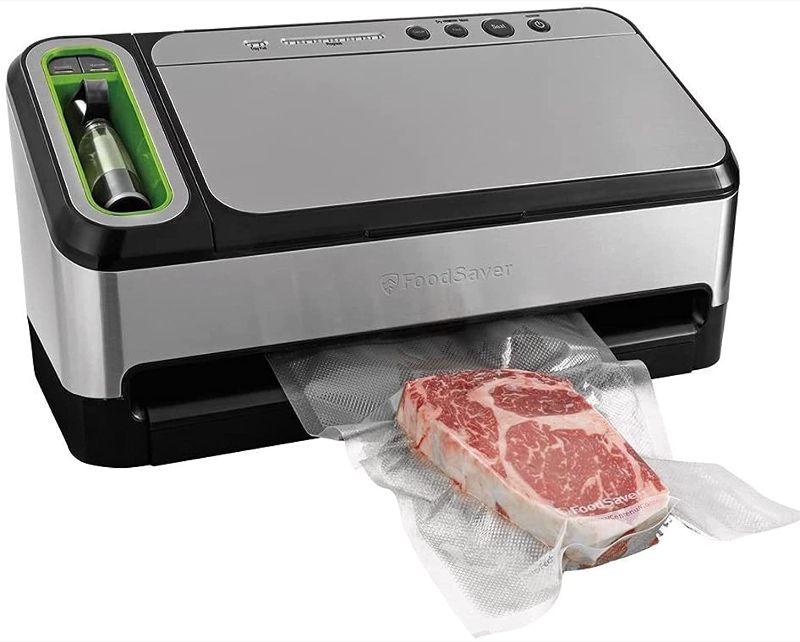 Photo 1 of *NOT FUNCTIONAL, selling for PARTS, NO RETURNS*
FoodSaver V4840 2-in-1 Vacuum Sealer Machine with Automatic Bag Detection and Starter Kit | Safety Certified | Silver, 18.80 x 9.50 x 10.60 inches
