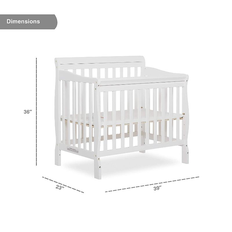 Photo 1 of *factory packaged/ sealed*
Dream On Me Aden 4 in 1 Convertible Mini Crib, White
