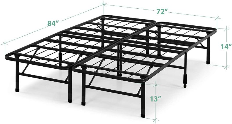 Photo 1 of *USED*
ZINUS SmartBase Tool-Free Assembly Mattress Foundation / 14 Inch Metal Platform Bed Frame / No Box Spring Needed / Sturdy Steel Frame / Underbed Storage, CAL KING
