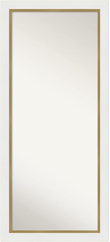 Photo 1 of Amanti Art Full Length Mirror | Eva White Gold Mirror Full Length | Full Body Mirror | Floor Length Mirror 17.12x 51.12in