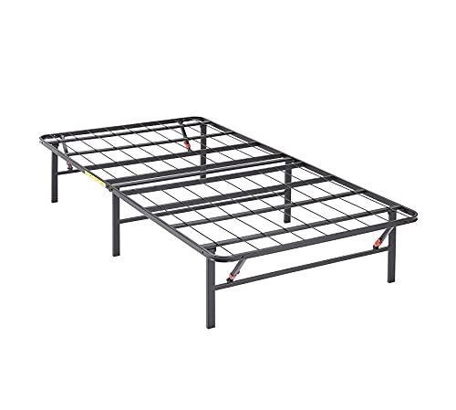 Photo 1 of Amazon Basics Foldable, 14" Metal Platform Bed Frame with Tool-Free Assembly, No Box Spring Needed - Twin XL
