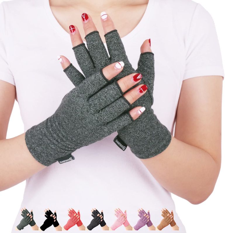 Photo 1 of 
Arthritis Compression Gloves Relieve Pain from Rheumatoid, RSI,Carpal Tunnel, Hand Gloves Fingerless for Computer Typing and Dailywork, Support for Hands...
Size:Medium (Pack of 1)