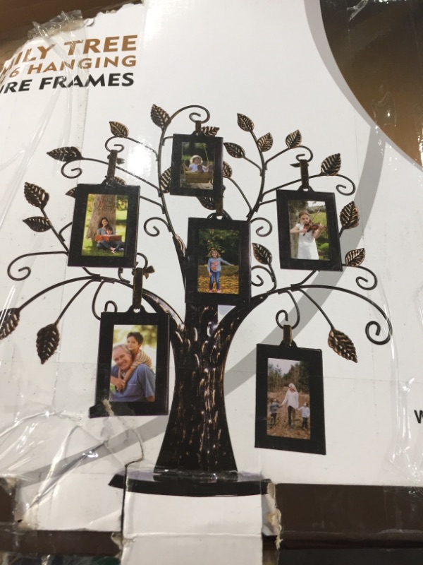 Photo 1 of 
Philip Whitney Metal Family Tree Picture Frame with 6 Hanging Picture Photo Frames
