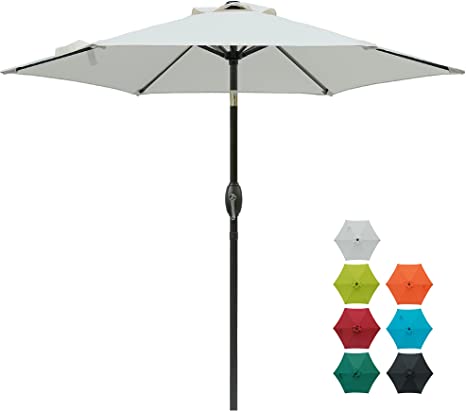 Photo 1 of  Garden 7.5 ft Patio Umbrella Outdoor Market Umbrella 