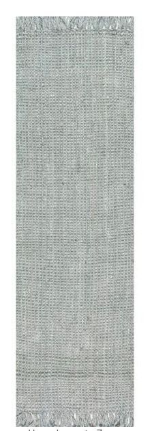 Photo 1 of 
nuLOOM Caryatid Handwoven Solid Wool Runner Rug, 2' 6" x 8', Light Grey
Size:2' 6" x 8'
Item Shape:Rectangular