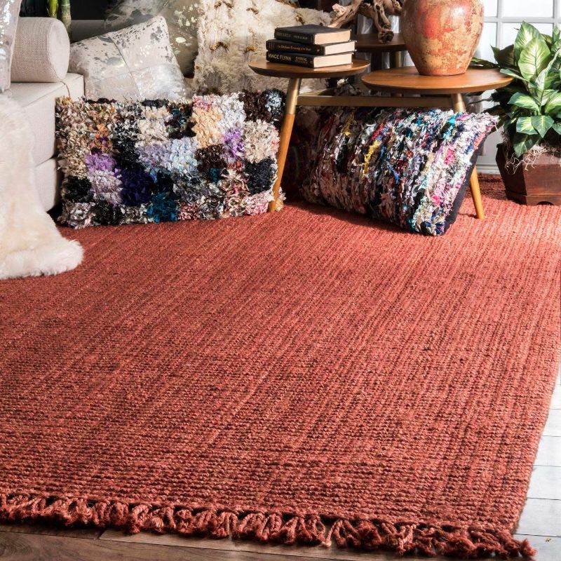 Photo 1 of 
nuLOOM Hand Woven Chunky Natural Jute Farmhouse Area Rug, 3' x 5'
Size:3' x 5'
Color:Terra