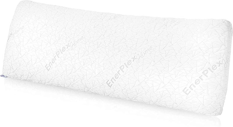 Photo 1 of 
EnerPlex Adjustable Body Pillow for Adults - Plush Shredded Memory Foam w/ Cooling Bamboo Cover - Full, Long Body Pillows for Sleeping