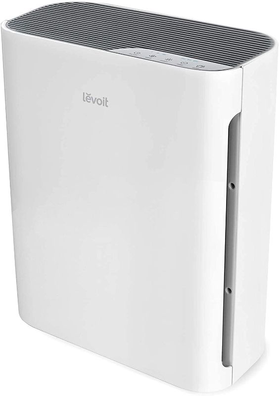 Photo 1 of 
LEVOIT Air Purifier for Home Large Room, H13 True HEPA Filter Cleaner with Washable Filter for Allergies and Pets, Smokers, Mold, Pollen, Dust, Ozone Free,...
Color:White
Style:1 Pack