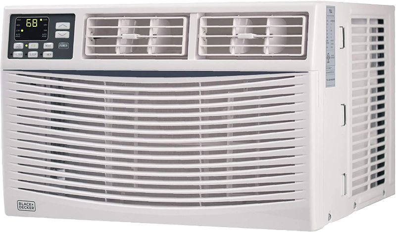 Photo 1 of BLACK+DECKER Window Air Conditioner, 8,000 BTU, White
