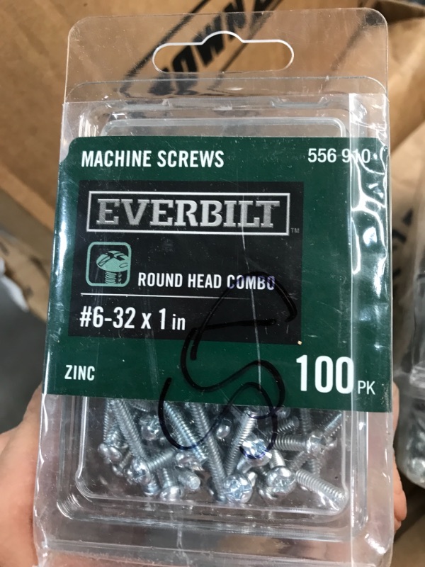Photo 2 of 1/4 in.-20 x 2 in. Phillips Zinc Plated Machine Screw (25-Pack), by Everbilt 10 boxes