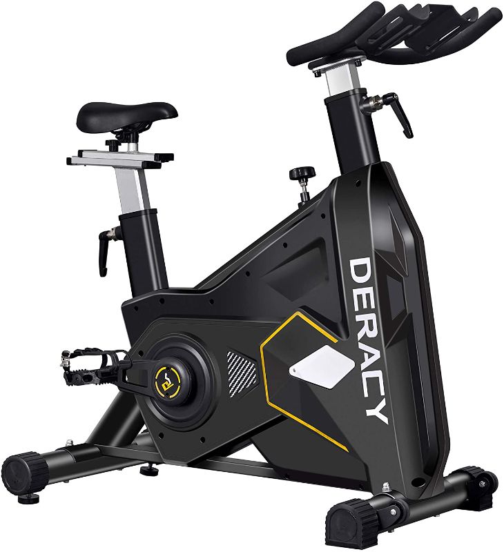 Photo 1 of DERACY Indoor Exercise Bike Cycling Stationary Bike PARTS ONLY USED 