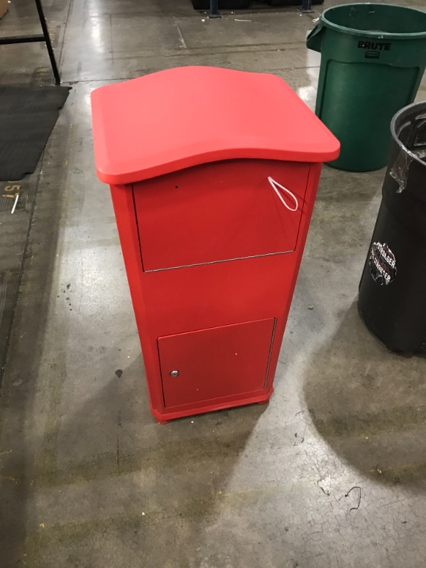 Photo 2 of Architectural Mailboxes 6900R Elephantrunk Parcel Drop Box, Red