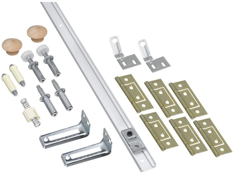 Photo 1 of (MISSING HARDWARE;BENT)
National Hardware N343-749 Folding Door Hardware Set, 72"