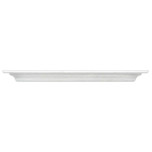 Photo 1 of (BROKEN OFF PANEL; DAMAGED SURFACES/CORNERS) 
Pearl Mantels 618-60 Crestwood Mantel Shelf, 60-Inch, White, 60 Inch
