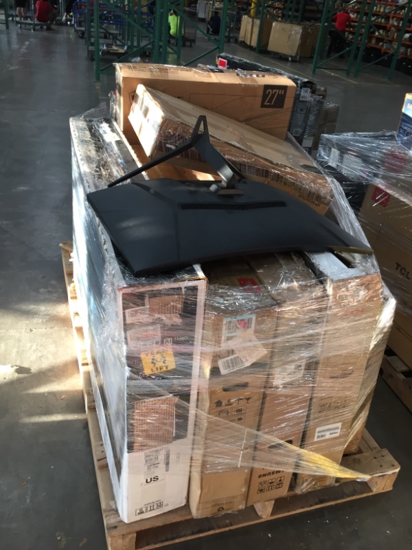 Photo 3 of Pallet of assorted broken T.V.s and monitors.