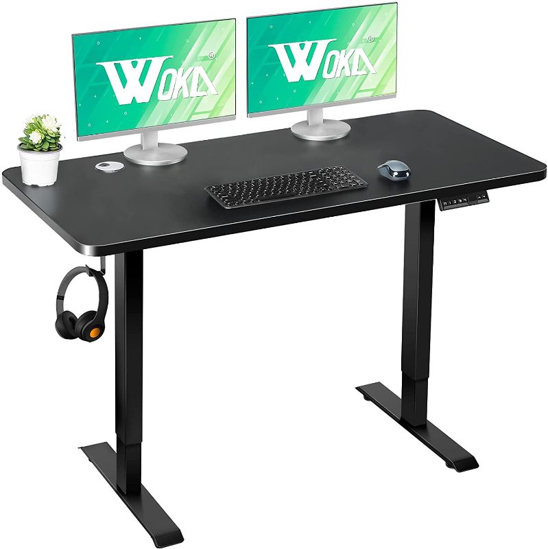 Photo 1 of WOKA® Ergonomic Height Adjustable Stand Up Desk Driven by Dual Motors 48"x24"