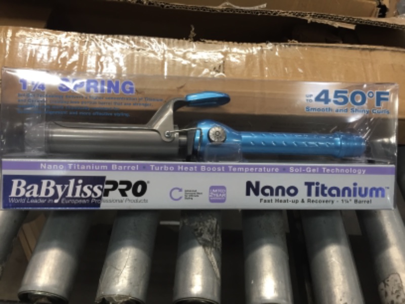 Photo 2 of Babyliss Pro Nano Titanium 1.25 inch Curling Iron