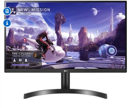 Photo 1 of LG 27QN600-B 27" QHD IPS HDR10 Monitor with AMD FreeSync
