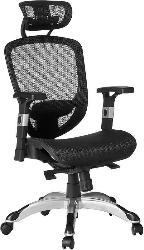 Photo 1 of STAPLES Hyken Technical Task (Black, Sold as 1 Each) -Adjustable Breathable Mesh Material Provides Lumbar, arm and Head Support, Perfect Desk Chair for The Modern Office
