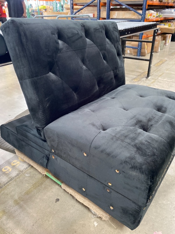 Photo 1 of Black Velvet Sofa Parts UNBOXED USED 