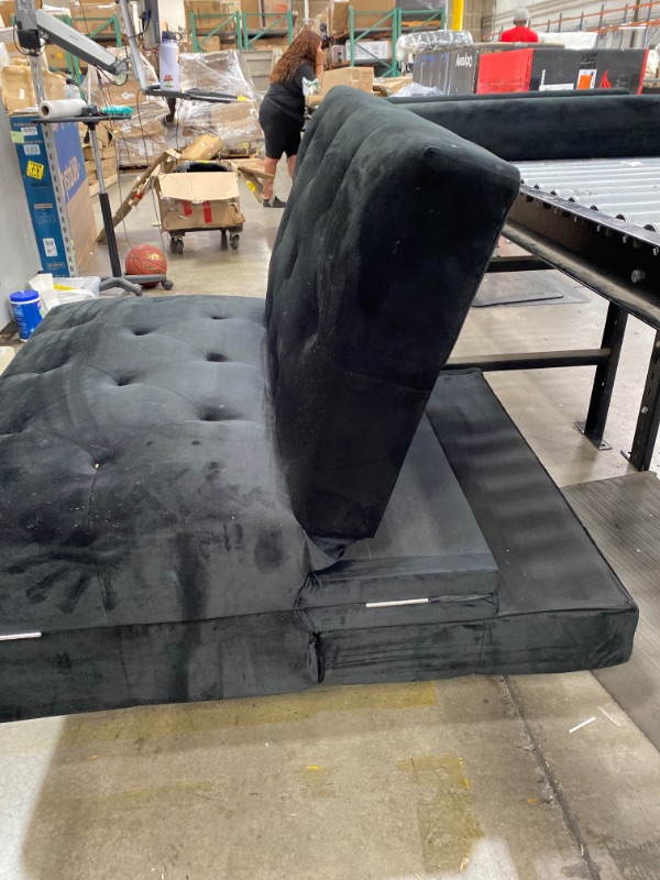 Photo 1 of Black Velvet Sofa Parts UNBOXED USED 