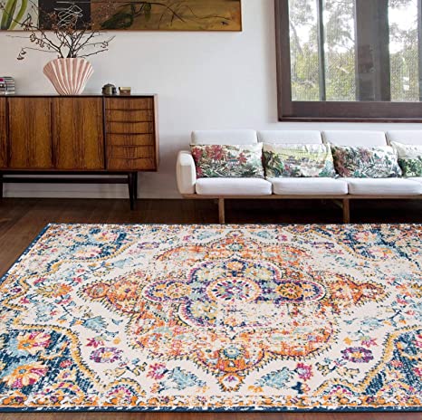 Photo 1 of Rugshop Vintage Distressed Bohemian Area Rug 6'6" x 9' Multi