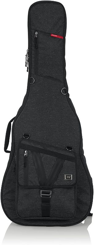 Photo 1 of Gator Cases Transit Series Acoustic Guitar Gig Bag; Charcoal Black Exterior (GT-ACOUSTIC-BLK)