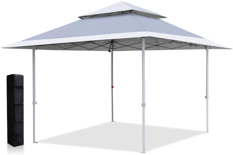 Photo 1 of ABCCANOPY Canopy Tent Popup Canopy 10x10 Pop Up Canopies Commercial Tents Market stall with 6 Removable Sidewalls and Roller Bag Bonus 4 Weight Bags and 10ft Screen Netting and Half Wall