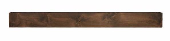 Photo 1 of 60 in. x 10 in. Bow Wood Cap-Shelf Mantel
