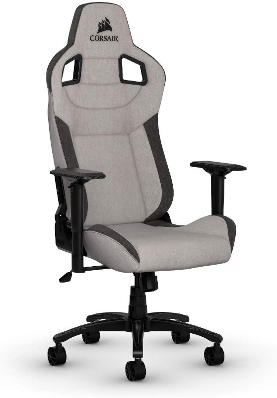 Photo 1 of CORSAIR T3 Rush Gaming Chair Comfort Design, Gray/Charcoal
