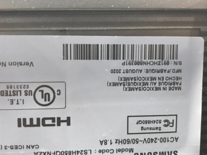 Photo 1 of SAMSUNG SH850 Series 24-Inch WQHD (2560x1440) Computer Monitor, Display Port, HDMI, USB-C, Height Adjustable Stand, 3 Yr WRNTY (LS24H850QFNXZA)
