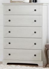 Photo 1 of Avilla 5-Drawer Winter Oak Chest of Drawers