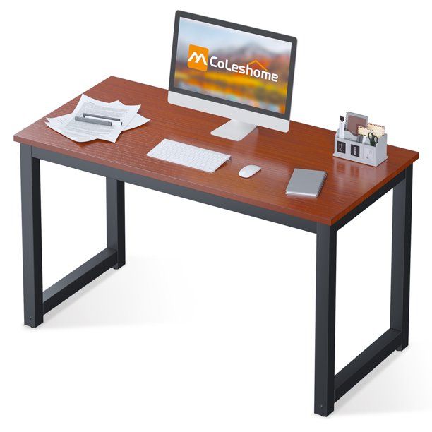 Photo 1 of Coleshome Computer Desk 47 inch Modern Sturdy Office Desk