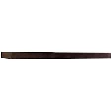 Photo 1 of 48 in. W x 10.2 in. D x 2 in. H Espresso MDF Large Floating Wall Shelf
