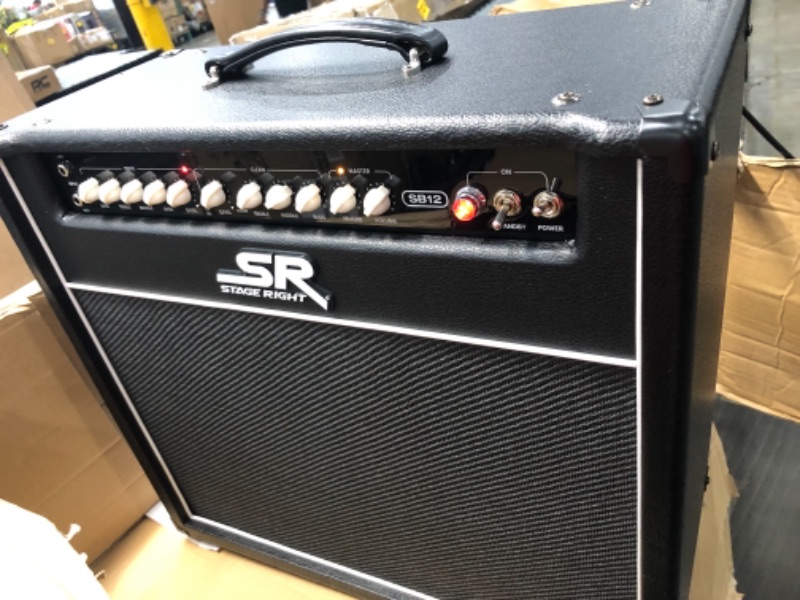 Photo 3 of Monoprice SB12 50-Watts All Tube 2-channel 1x12 Guitar Amp Combo with Spring Reverb, Clean and Overdrive Channels, Powerful - Stage Right Series