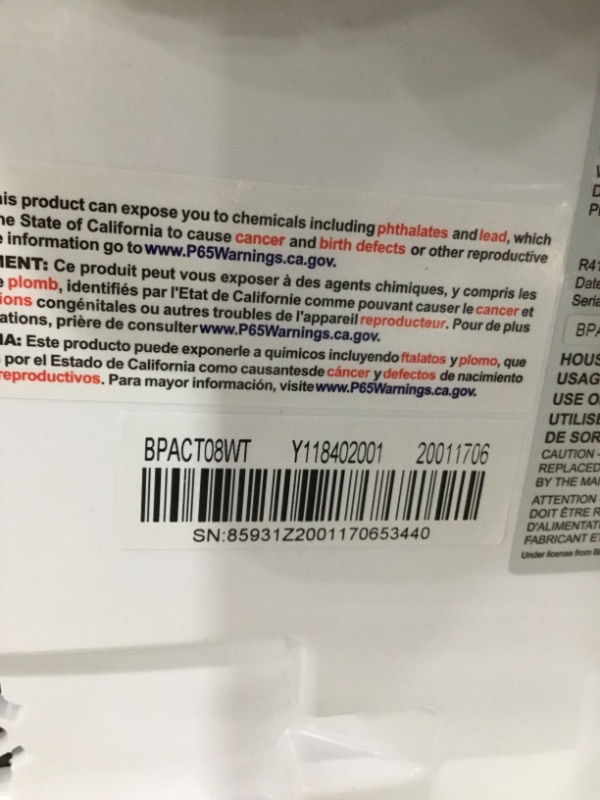 Photo 3 of BLACK+DECKER BPACT08WT Portable Air Conditioner with Remote Control, 5,000 BTU DOE (8,000 BTU ASHRAE), Cools Up to 150 Square Feet, White
