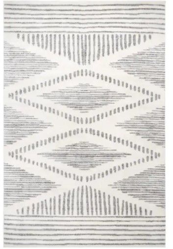 Photo 1 of Briggs Contemporary Striped Light Gray 4 ft. x 6 ft. Indoor Area Rug
