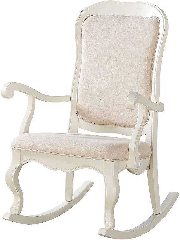 Photo 1 of ACME Furniture 59388 Sharan Rocking Chair, Antique white
