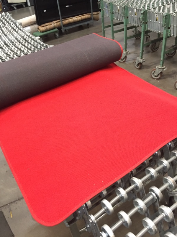 Photo 2 of 3Ft X 15Ft Large Red Carpet Runner Rug Solid TRP Rubber Backed Hollywood Runner Carpet Non-Slip Stair Patio Party Decor Wedding 